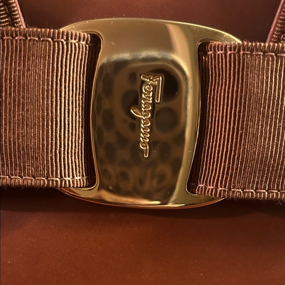 Ferragamo Caramel Brown Leather Top Handle Satchel Handbag - Picture 2 of 14